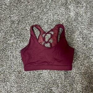 BuffBunny Burgundy Sports Bra